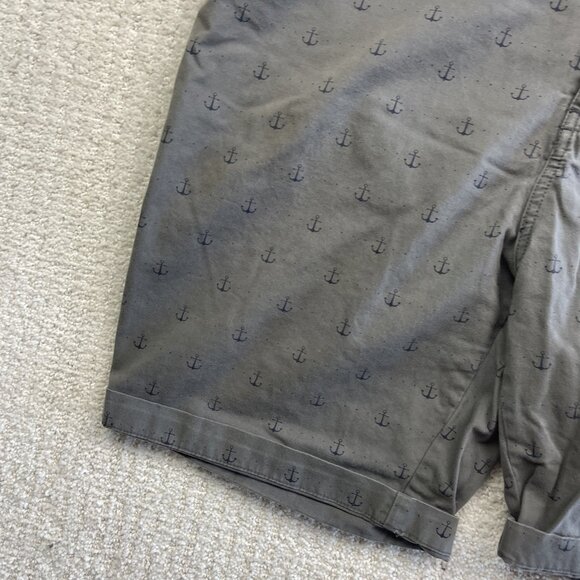 Hudson And Barrow NYC Shorts Mens 34 Grey Chino Golf Golfer Beach Ankers AOP Rea - Picture 5 of 16